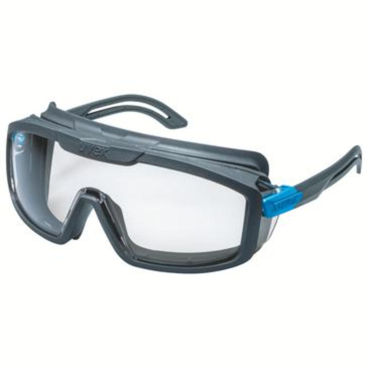 uvex i-guard monture sans branches gris, bleu