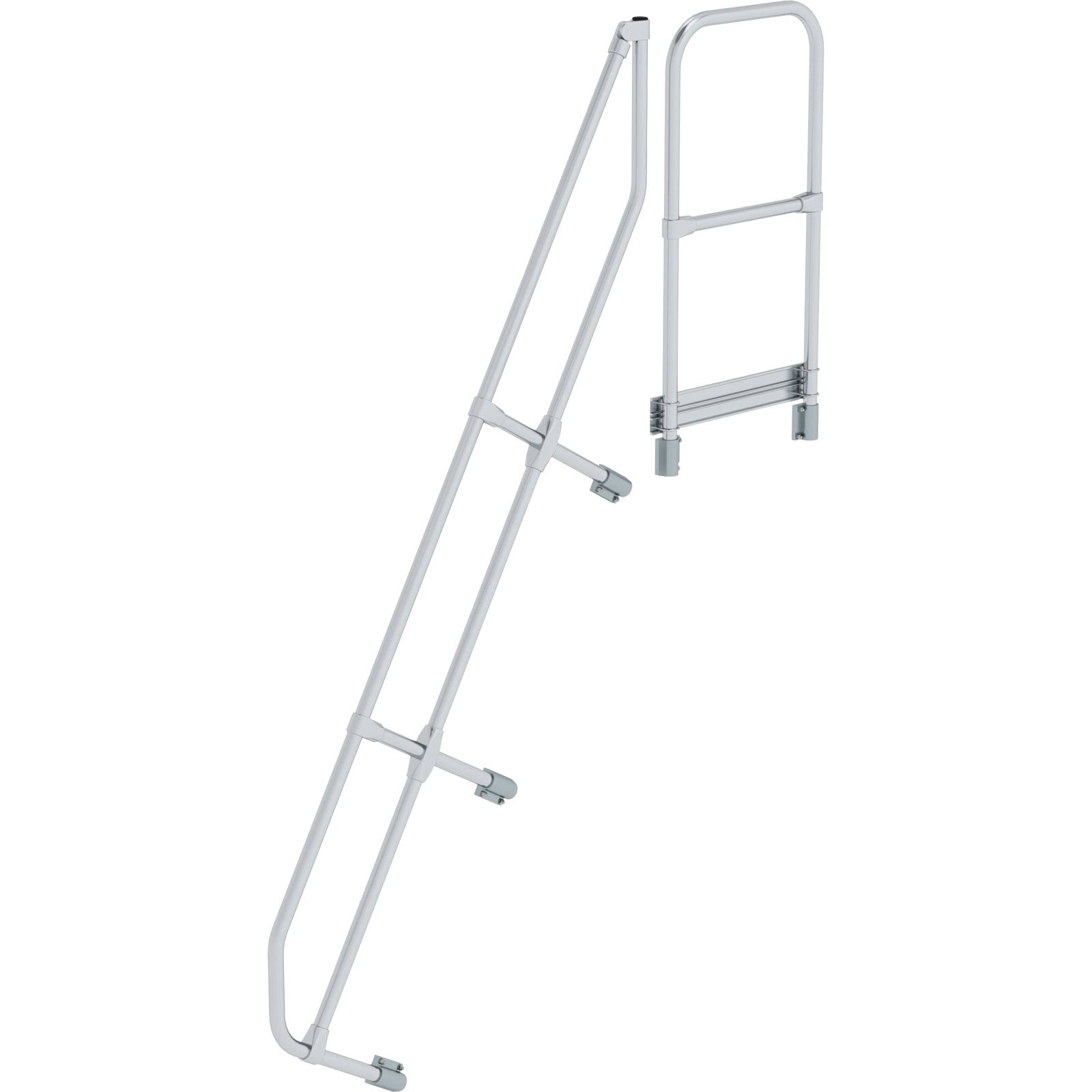 Deuxième main courante pour escalier avec plateforme 60° de MUNK