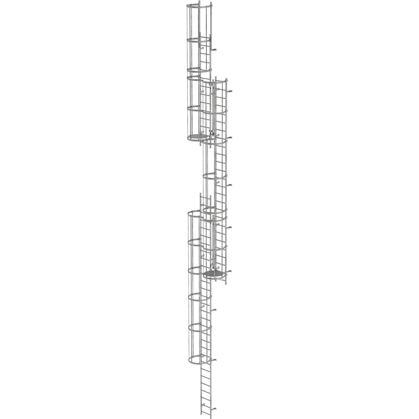Échelle d'accès multiple avec protection dorsale en acier galvanisé (pour machines) - 520246