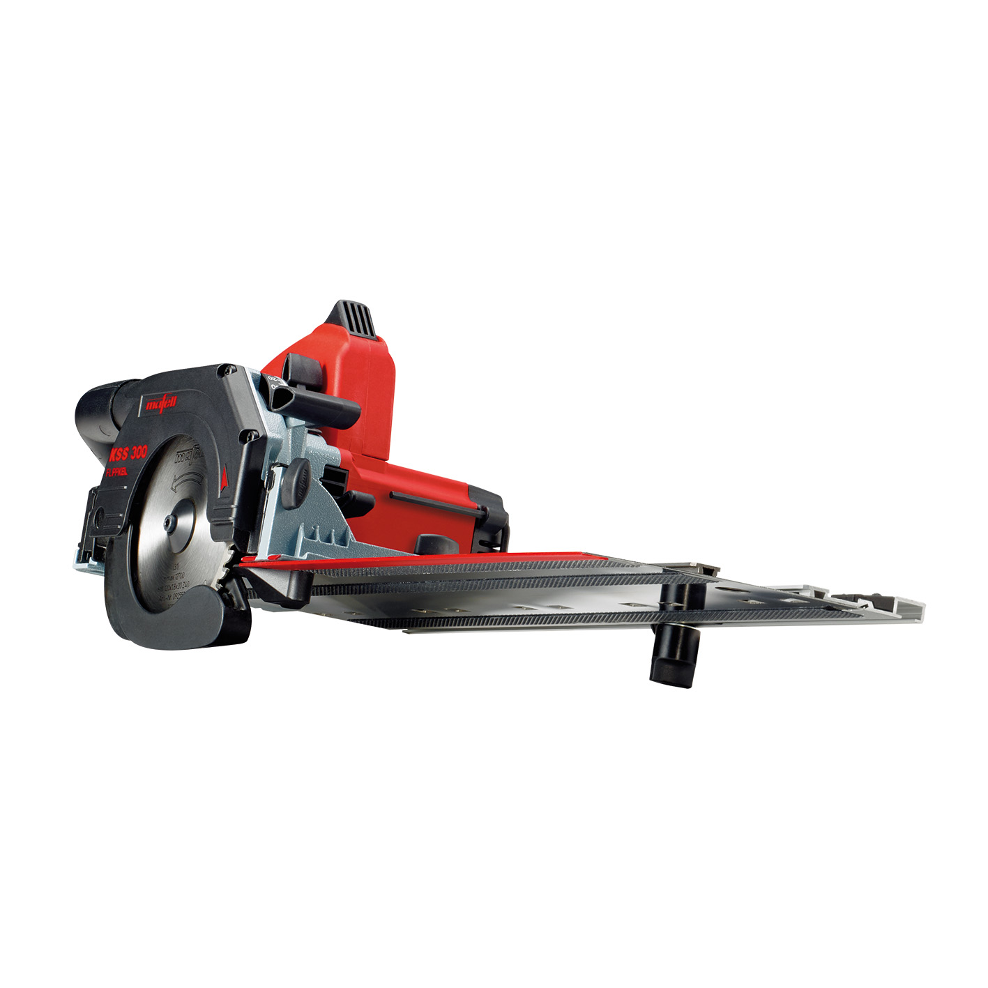 Scie à onglet Mafell KSS 300 MidiMAX sur rail de guidage T-MAX - 916701