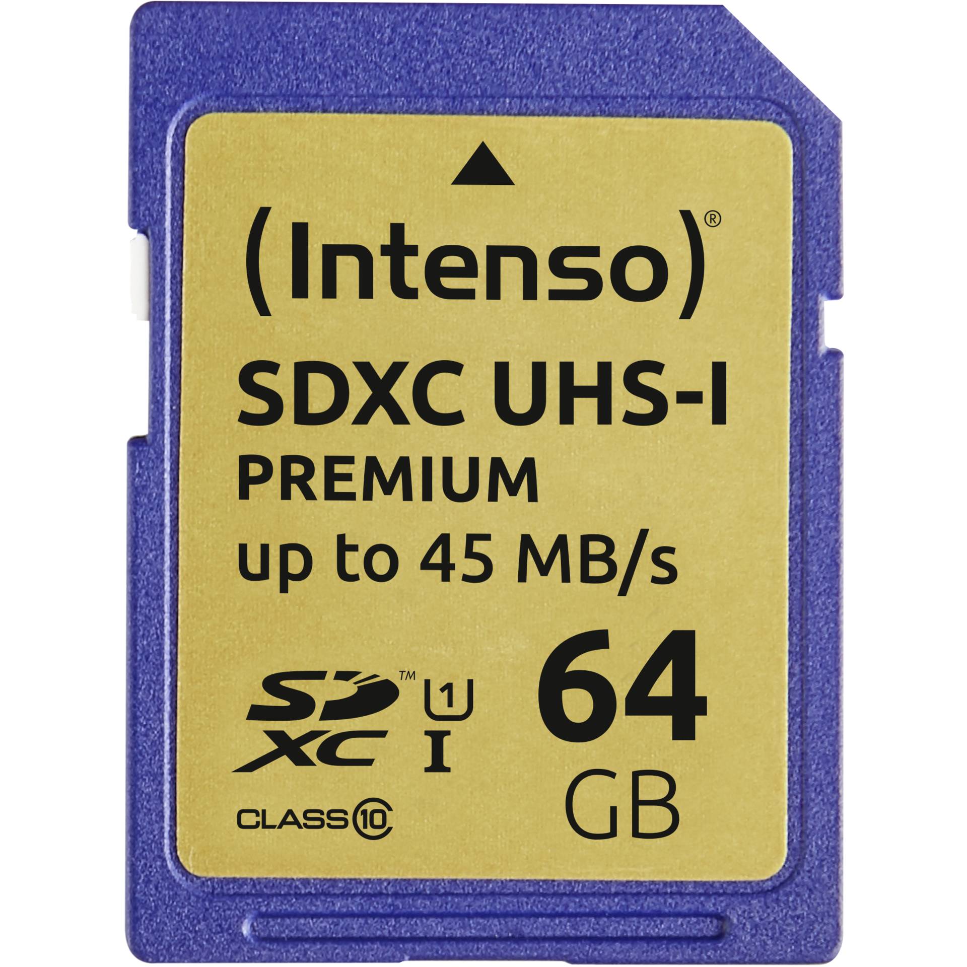 Carte mémoire Intenso Premium UHS-I 64 Go Class 10, U1