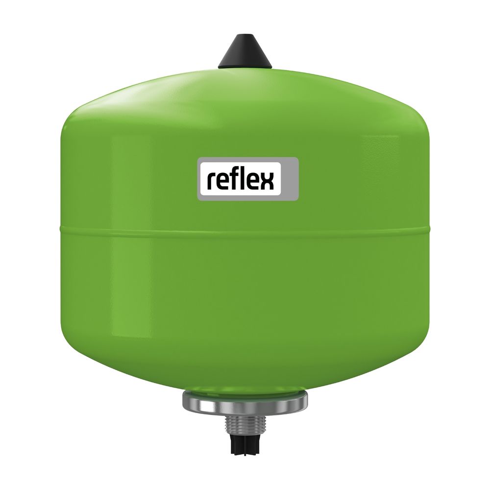 Reflex Refix DD Vase d'expansion MAG 8, volume nominal 8 L, 10 bar, à passage, avec Té 3/4", Vert