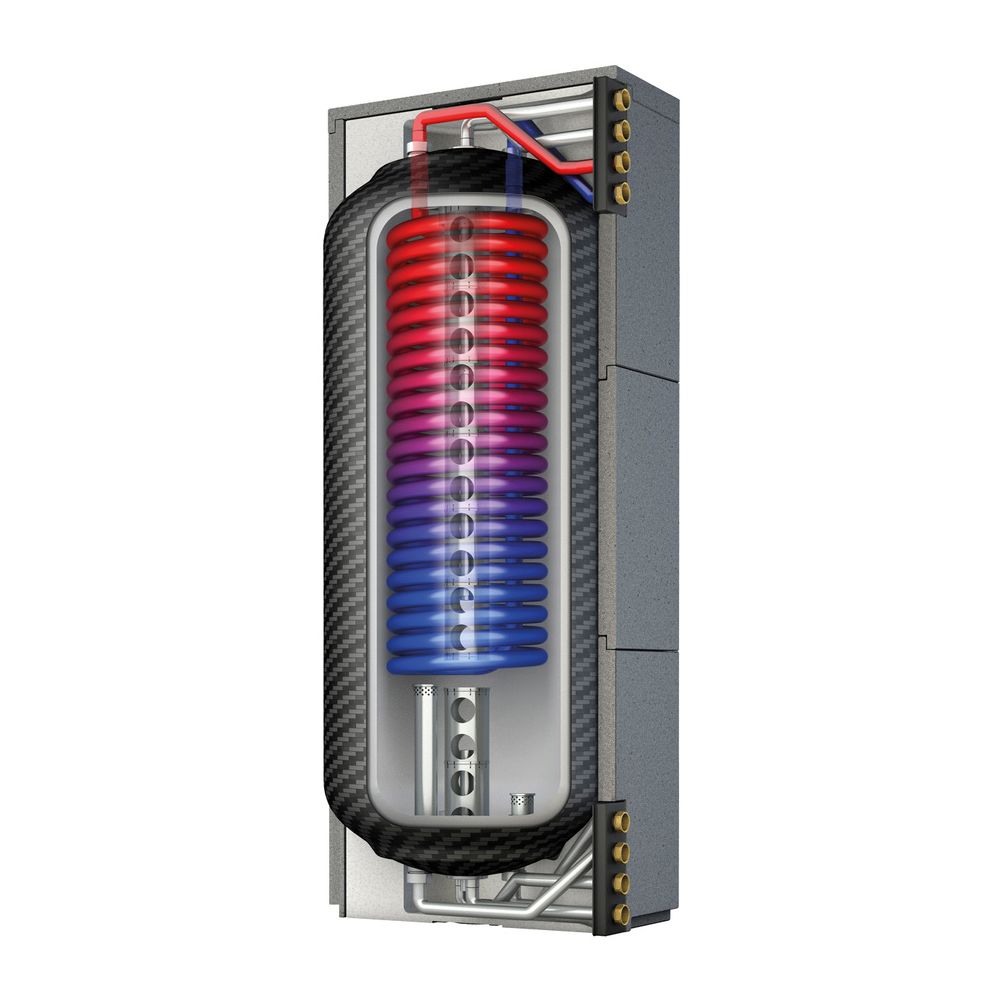 Roth Réservoir de séparation d'eau potable Quadroline TQ-TWT 850, 818L, avec retour de circulation et système de charge stratifiée