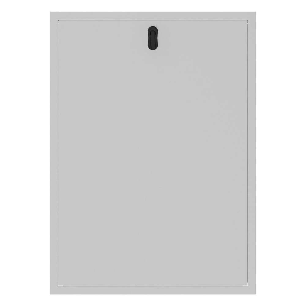 Porte et cadre FlatConnect Roth pour armoire de montage encastrée BM, 1034x750x35 mm, acier, blanc