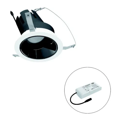 EVN Lichttechnik LED-Downlight modulaire encastrable F01R09AM1830L24D