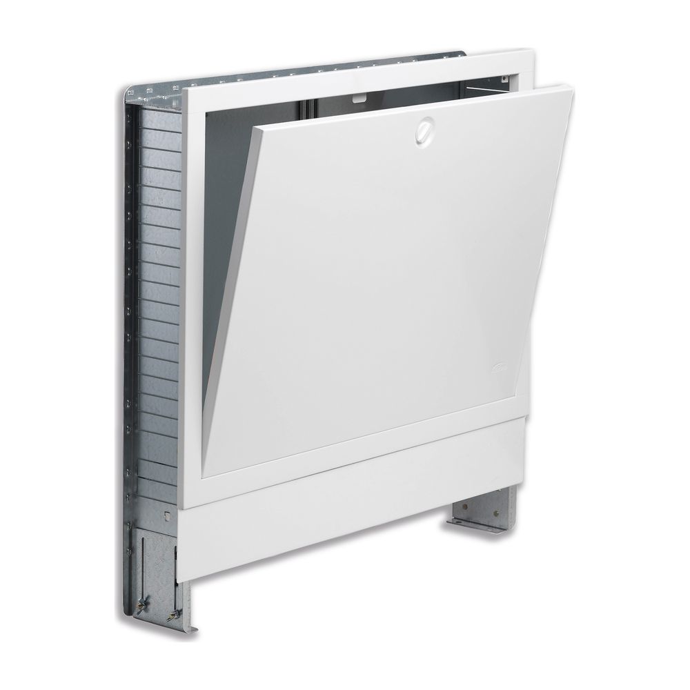 Kermi x-net Armoire de distribution pré-montée US110 Komfort VT7, raccordement à gauche, robinet à bille, profondeur 110 mm, RL1