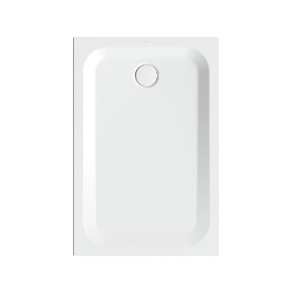 Bette Ultra Duschwanne Snow 1200x800x35/30mm BetteGlasur Plus rectangulaire GT-Acier