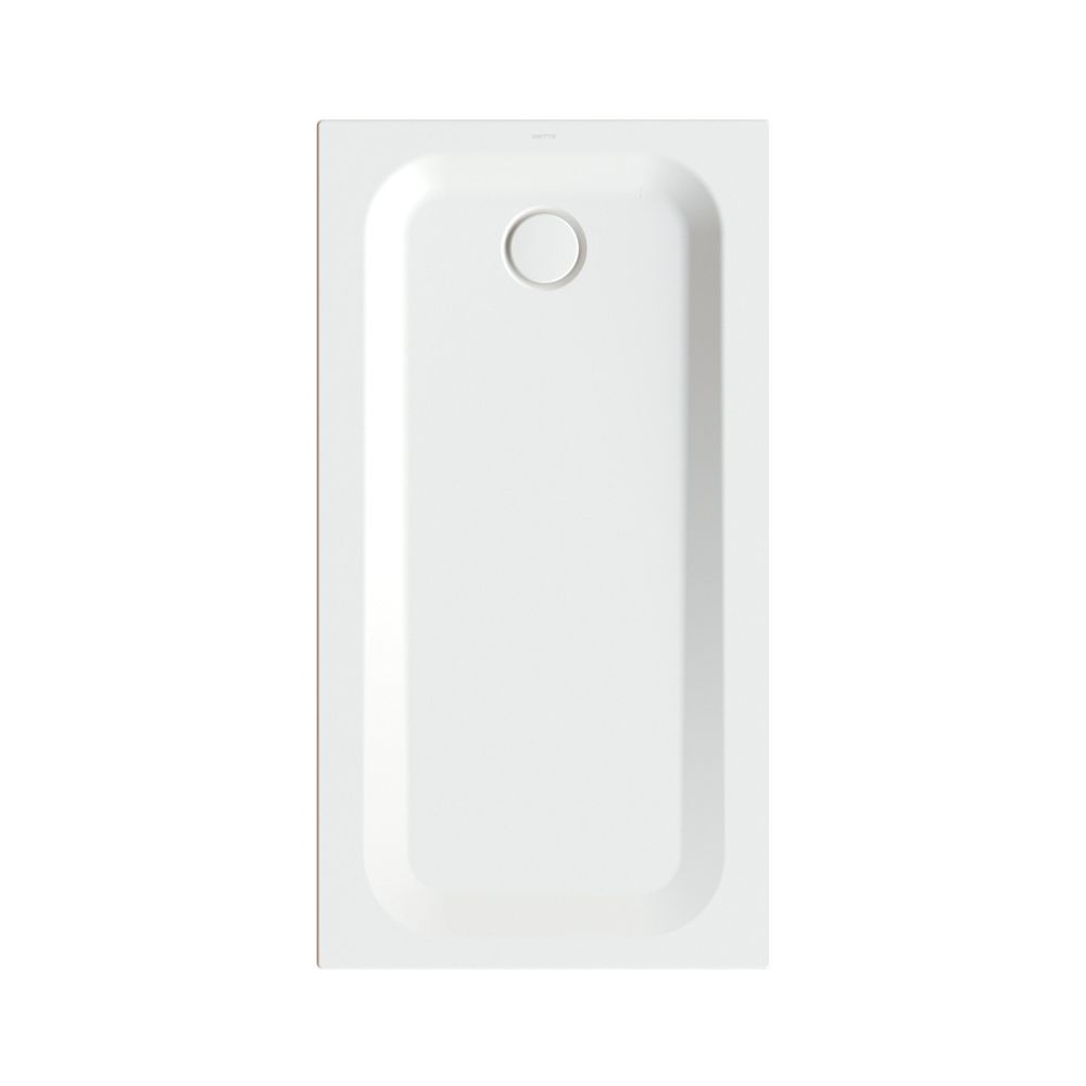 Bette Ultra Duschwanne Snow 1400x750x35/30mm BetteGlasur Plus avec Minimum-Träger Rechteck GT-Stahl