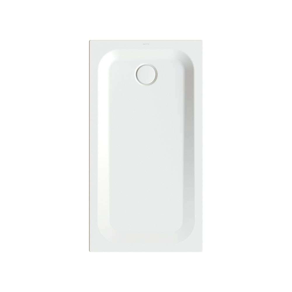 Bette Ultra Duschwanne Snow 1300x700x35/30mm BetteGlasur Plus rectangulaire GT-Acier