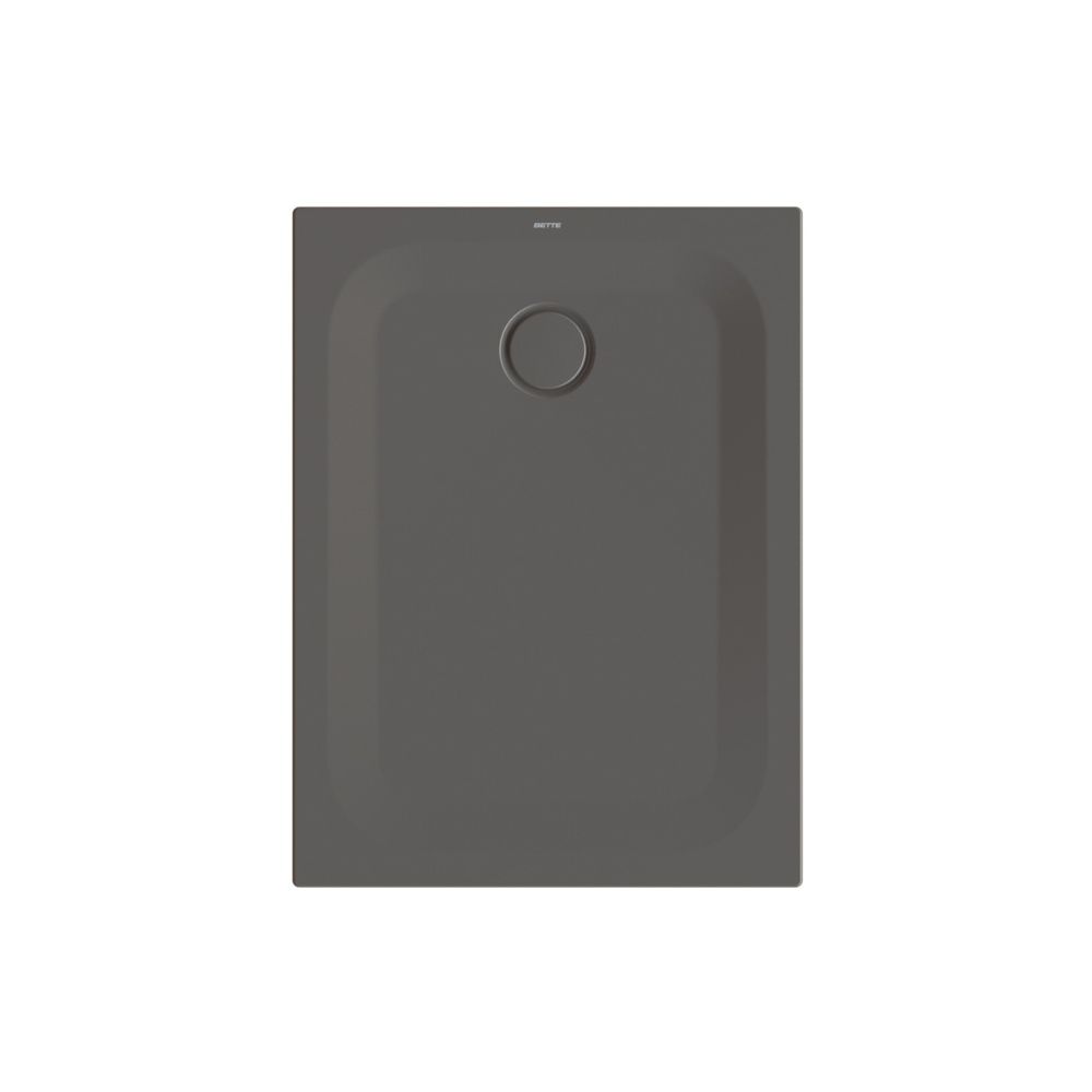 Bette Ultra Bac de douche Anthracite 1000x750x25/30mm BetteGlasur Plus avec support Minimum Rectangle GT-Acier