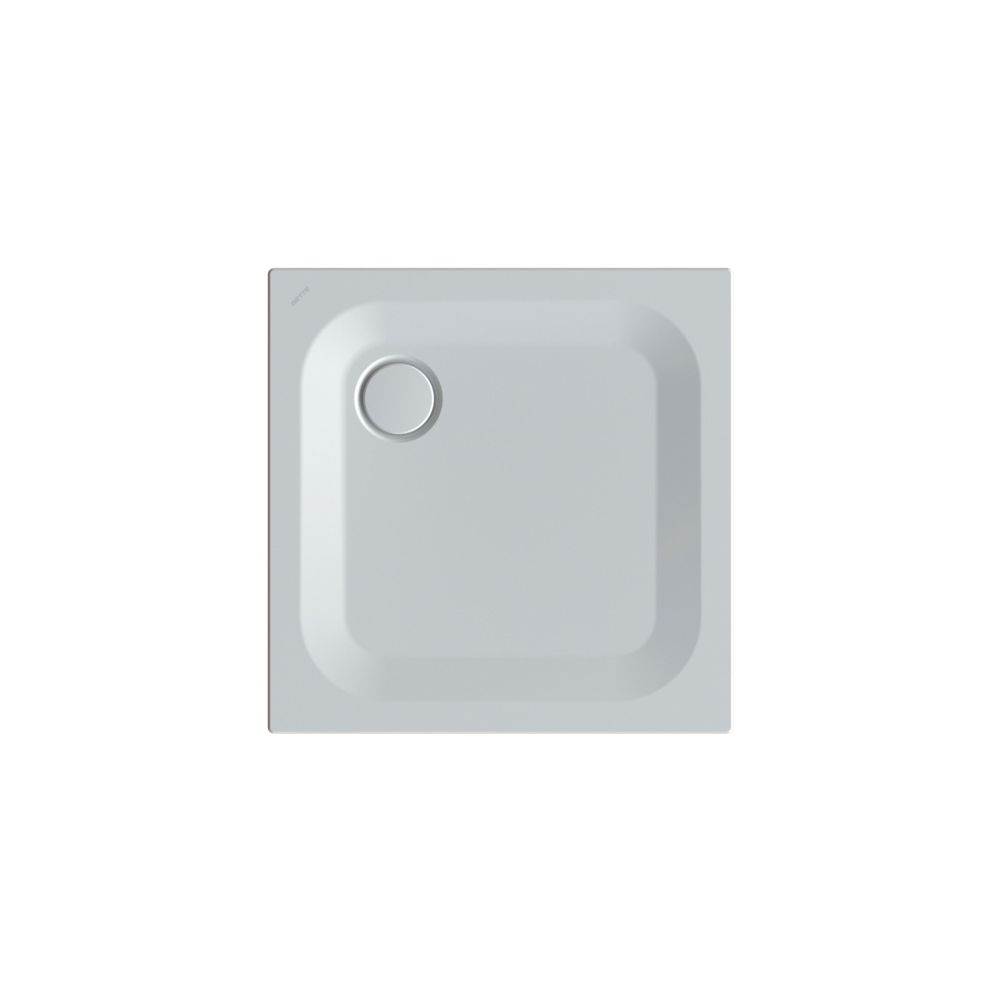 Bette Ultra Bac de douche Manhattan 750x750x25/30mm BetteGlasur Plus Rectangulaire GT-Acier