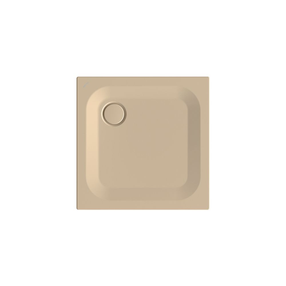 Bette Ultra Duschwanne Bahama beige 750x750x25/30mm BetteGlasur Plus avec support minimum GT-Acier Rectangulaire