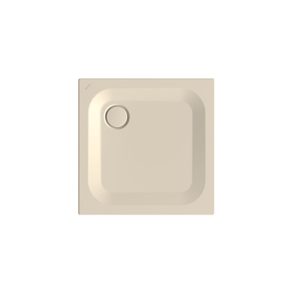 Bac à douche Bette Ultra Jasmin 750x750x25/30mm BetteGlasur Plus avec support minimum rectangulaire GT-Acier
