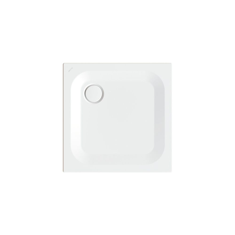Bette Ultra Duschwanne Starwhite 750x750x25/30mm BetteGlasur Plus avec support Minimum Rectangulaire GT-Acier