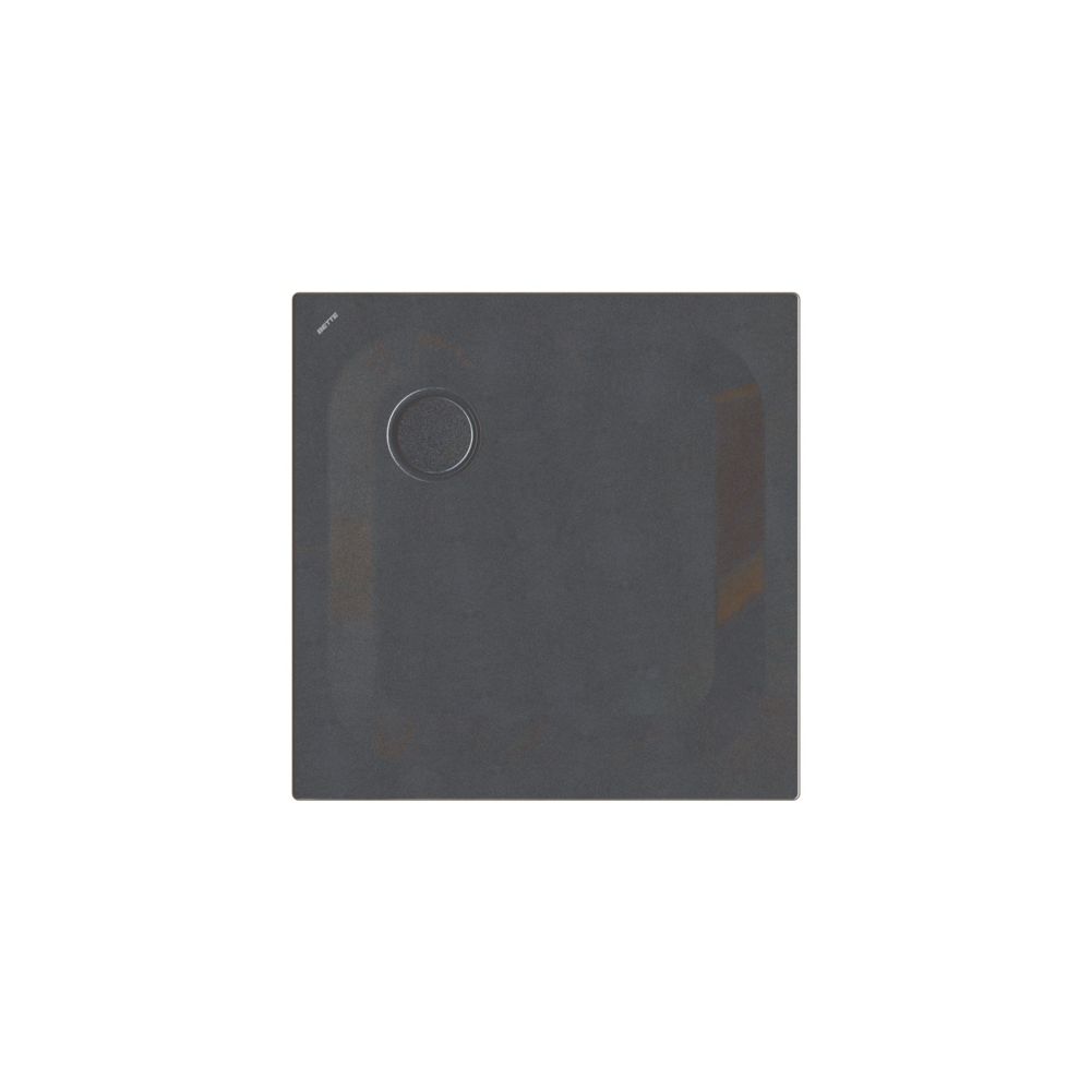 Bette Ultra Duschwanne Midnight 750x750x25/30mm BetteGlasur Plus Rectangle GT-Acier