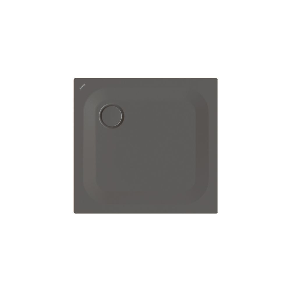 Bette Ultra Bac de douche anthracite 800x750x25/30 mm rectangulaire BetteGlasur Plus GT-Stahl