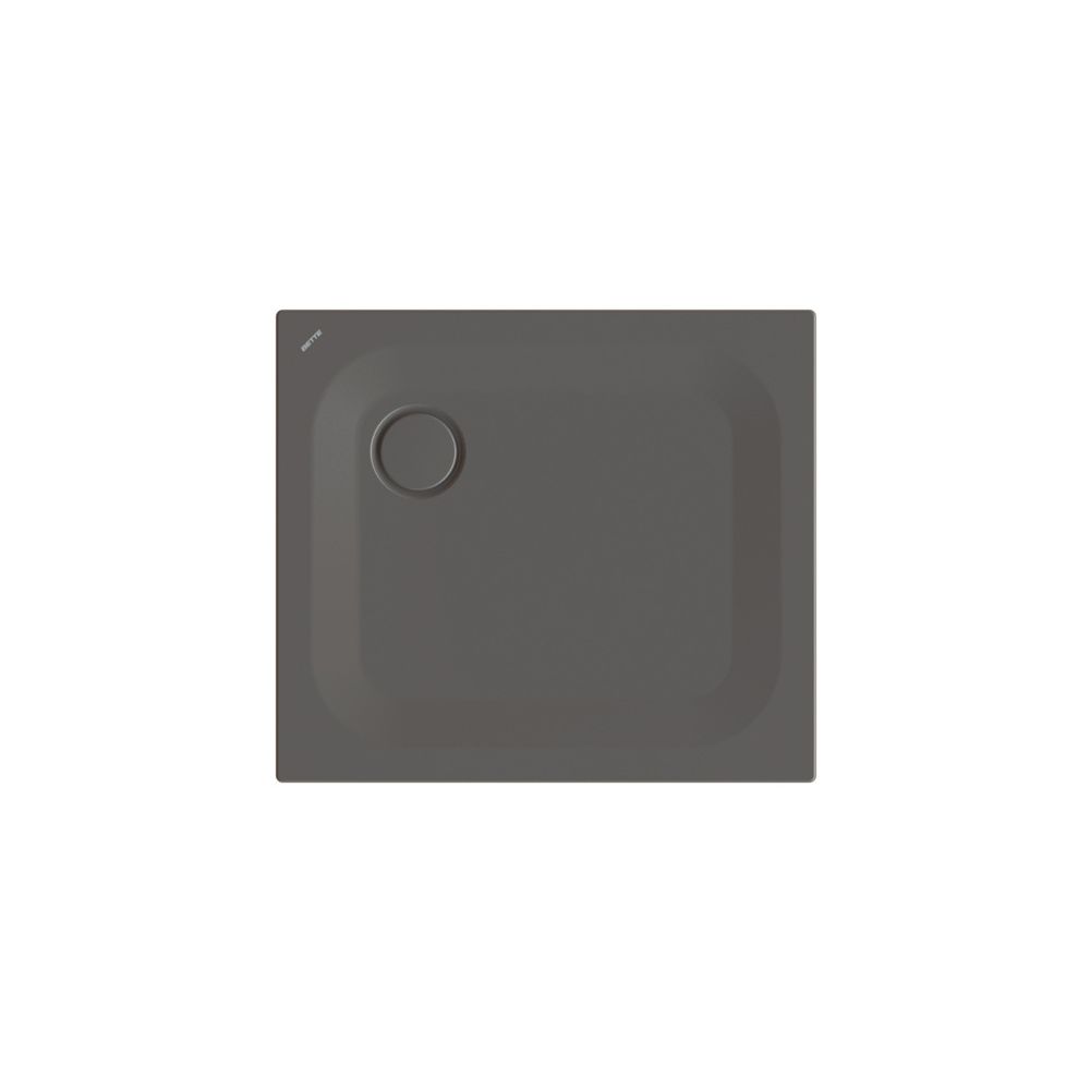 Bette Ultra Bac de douche Anthracite 800x700x25/30mm BetteGlasur Plus GT-Acier rectangulaire
