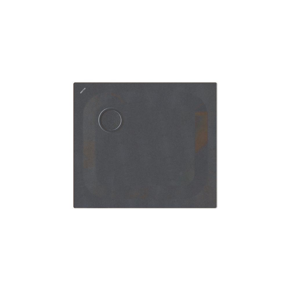 Bac à douche Bette Ultra Midnight 800x700x25/30mm BetteGlasur Plus avec support Minimum Rectangle GT-Acier