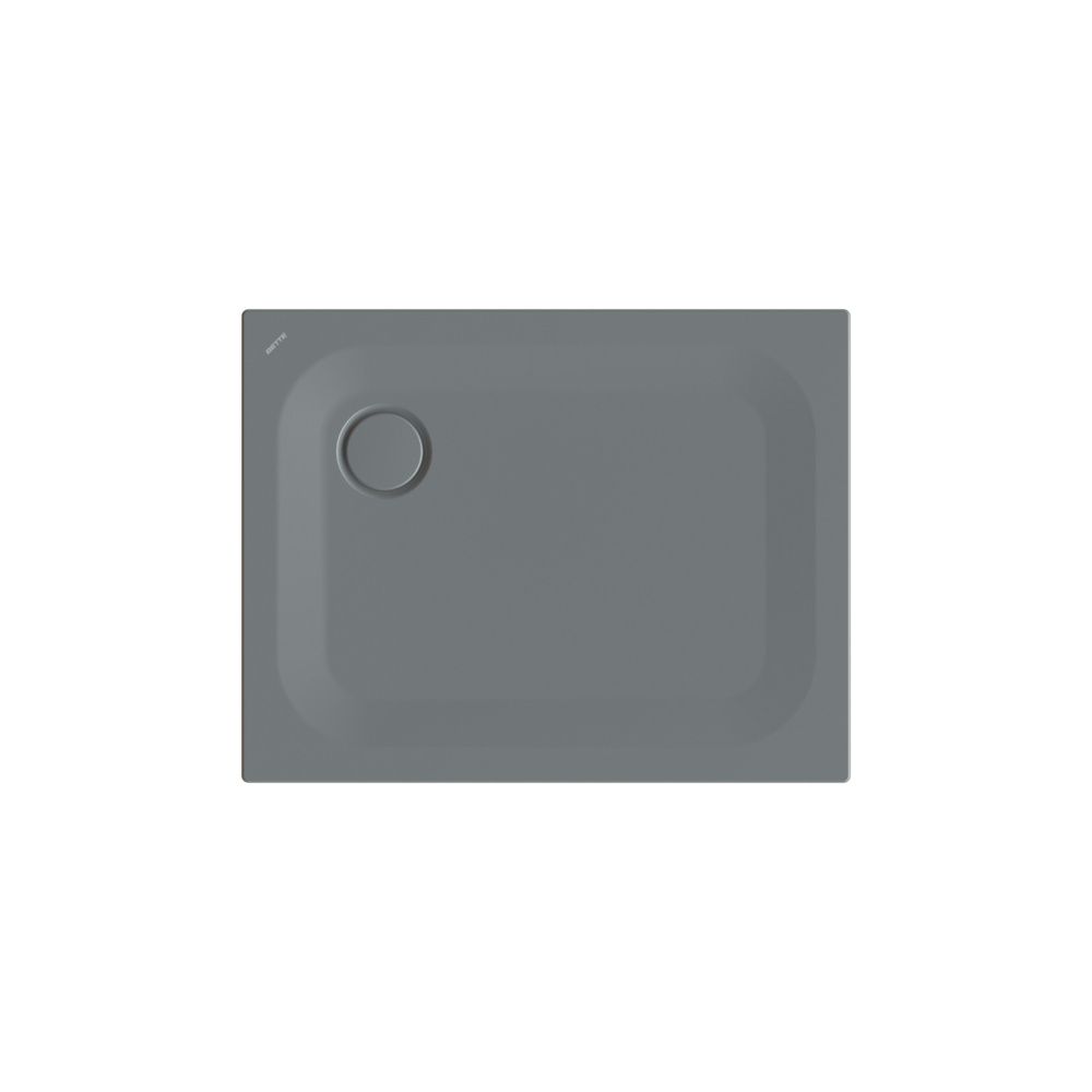 Bac à douche Bette Ultra Smoke 900x700x25/30 mm rectangulaire avec BetteGlasur Plus GT-Acier