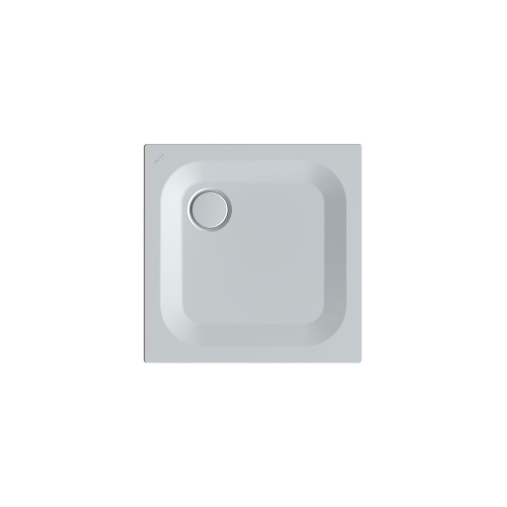 Bette Ultra Bac de douche Manhattan 700x700x25/30 mm BetteGlasur Plus rectangulaire GT-Acier