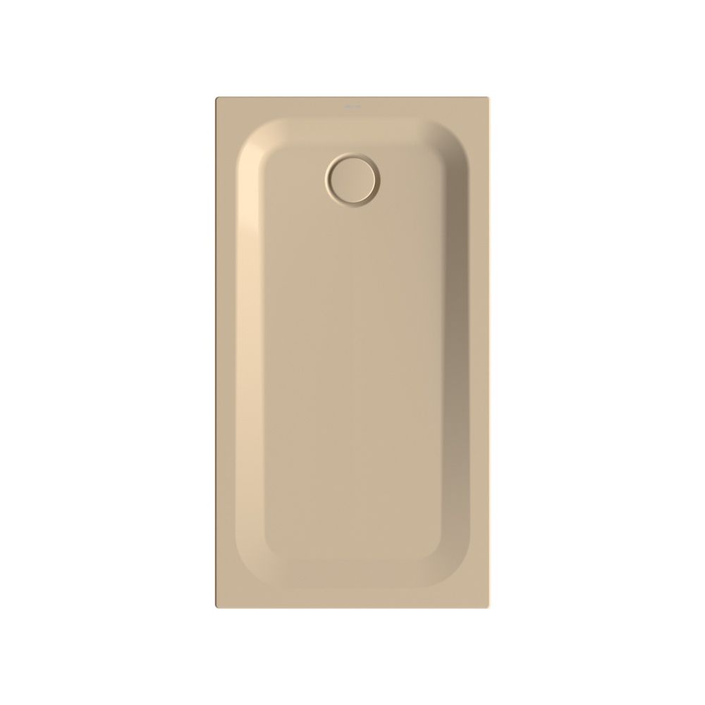 Bette Ultra Duschwanne Bahama beige 1300x700x35mm BetteGlasur Plus avec support minimum Rechteck GT-Stahl