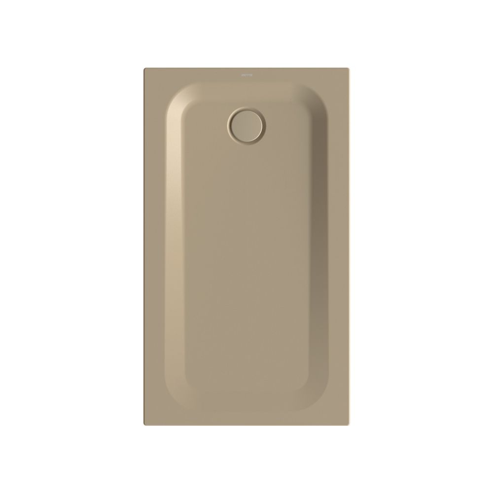 Bac de douche Bette Ultra Hazel 1300x750x35 mm BetteGlasur Plus avec support Minimum Rectangle GT-Acier
