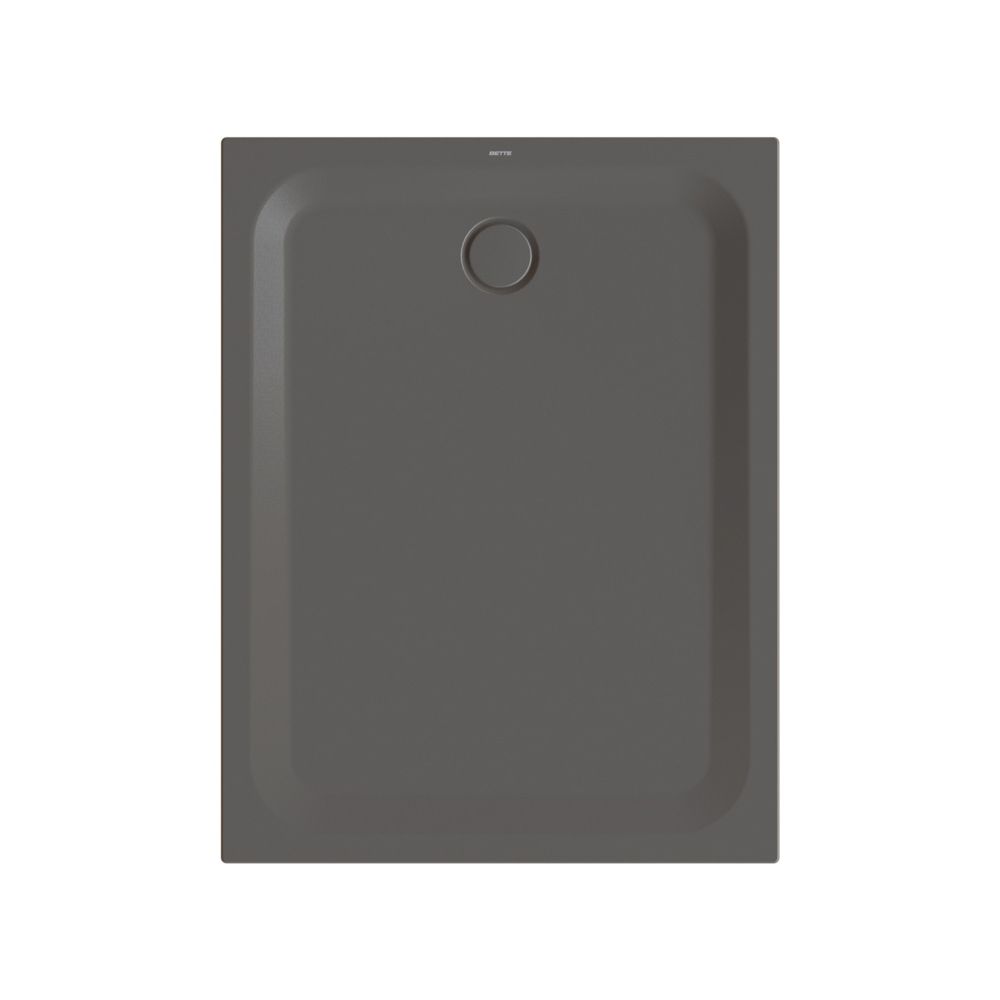 Bette Ultra Bac de douche Anthracite 1300x1000x35/30mm BetteGlasur Plus avec support Minimum-Träger GT-Stahl