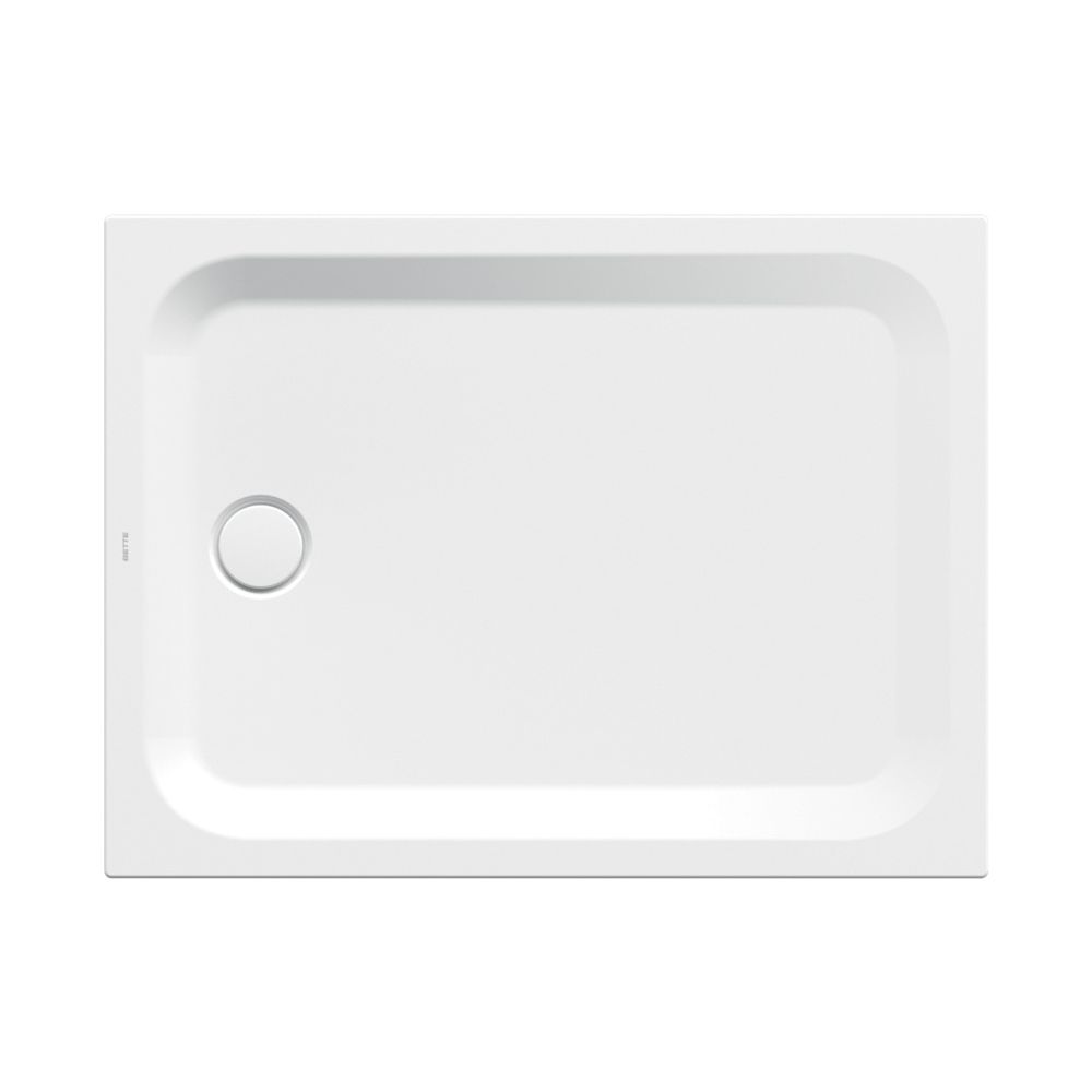 Bette Ultra Duschwanne Calypso 1300x900x35/30mm BetteGlasur Plus Rechteck GT-Stahl