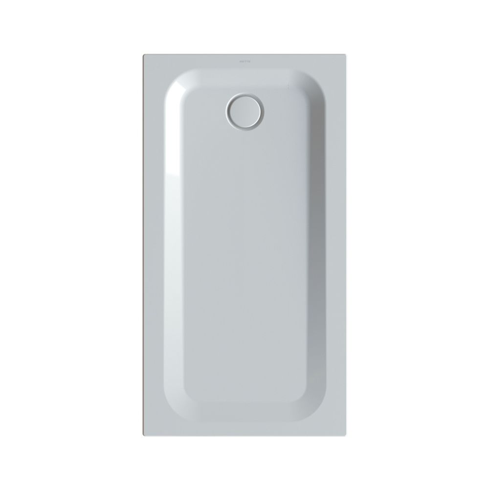 Bette Ultra Duschwanne Manhattan 1400x750x35/30mm BetteGlasur Plus avec Minimum-Träger Rechteck GT-Stahl