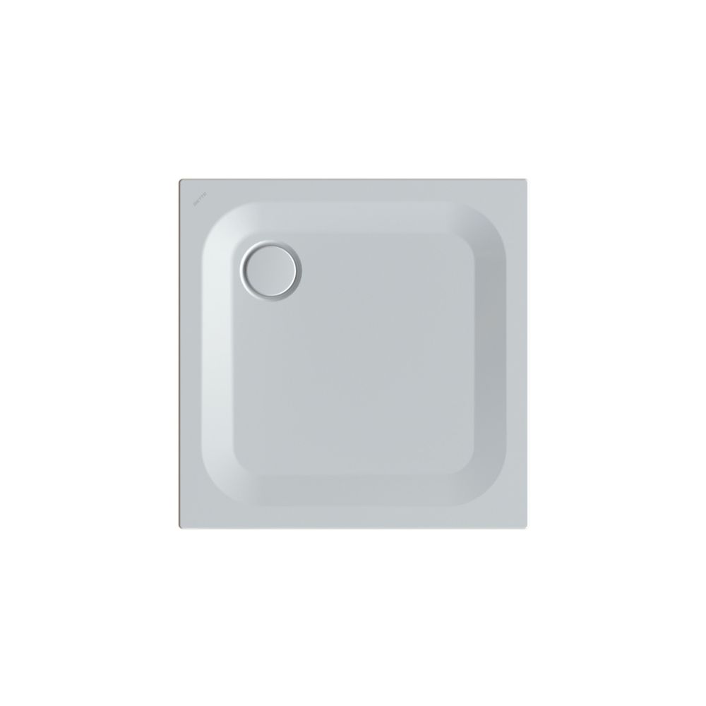 Bette Ultra Bac de douche Manhattan 800x800x25/30 mm BetteGlasur Plus avec support minimum rectangulaire GT-Acier