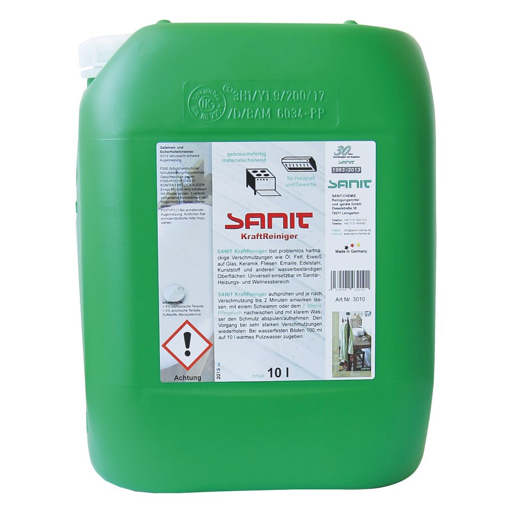 Sanit Nettoyant puissant Kraftreiniger, 10 L, 3010