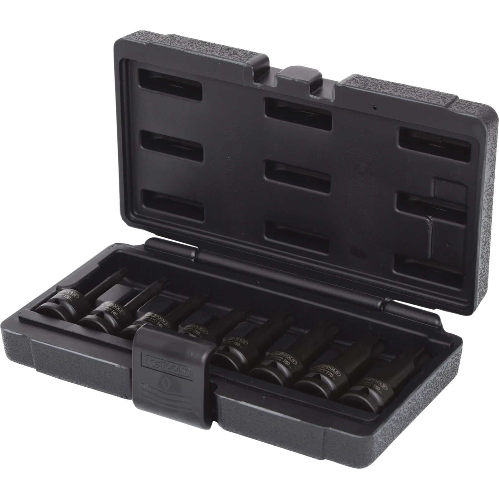KS TOOLS Jeu de douilles Torx 1/2" 8 pièces T30 - T80 long - 911.0901 — lot de 8