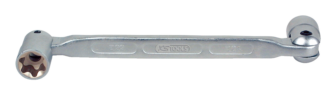 Clé à douille Torx-E double articulée KS Tools