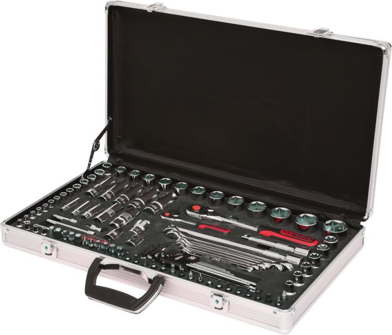 KS Tools Jeu de clés à douille 1/4"+1/2" CHROMEplus, 102 pièces