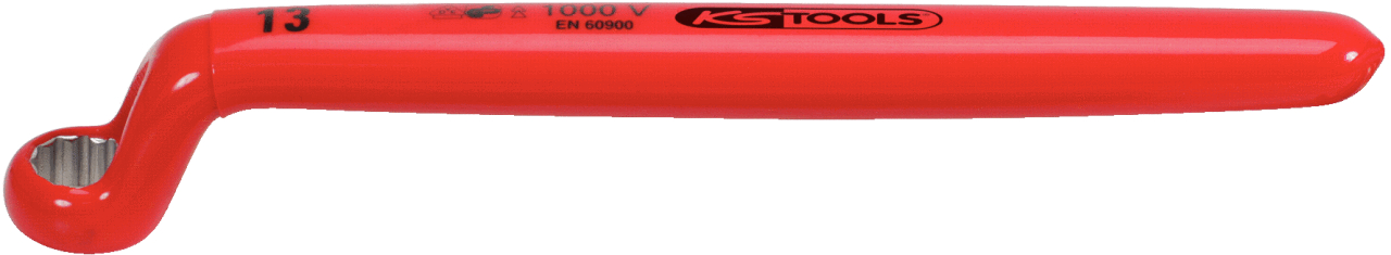 KS Tools Clé à pipe isolée, coudée