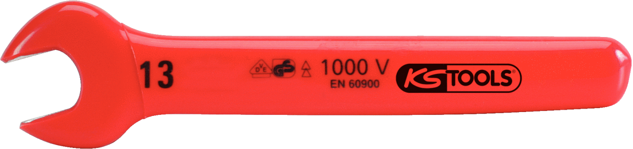 Clé à fourche KS Tools avec isolation de protection