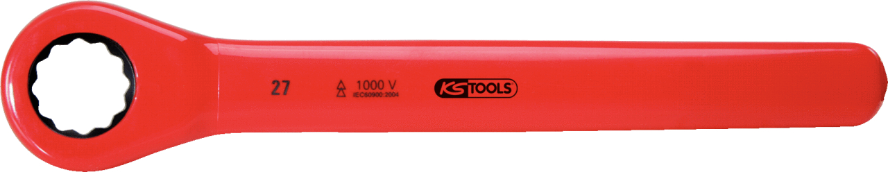 Clé à cliquet à bague KS Tools avec isolation de protection