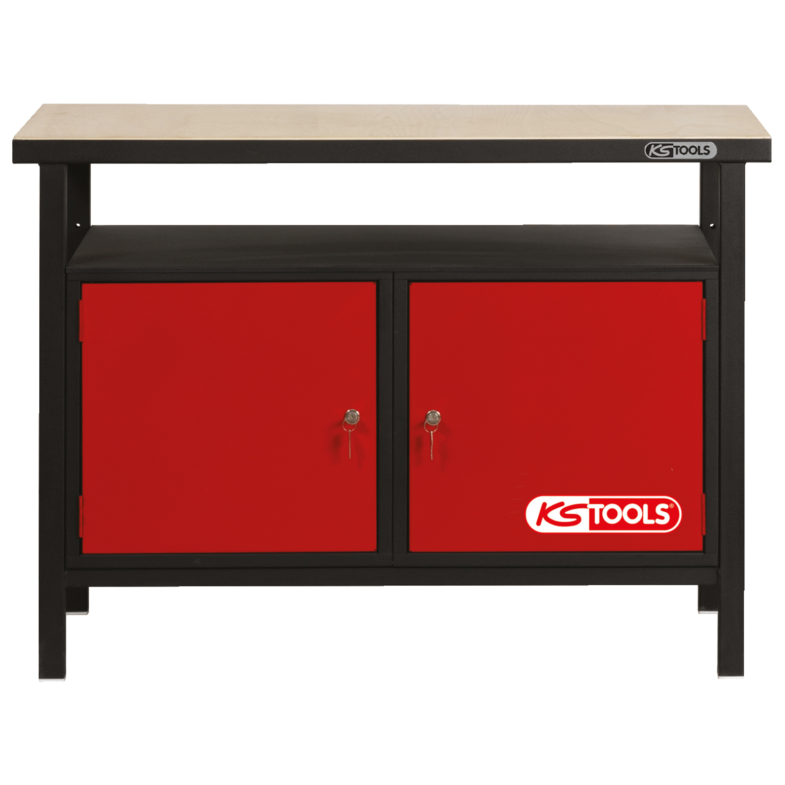 Banc de travail KS TOOLS Profi avec 2 portes, H840xL1200xP600mm - 865.0002