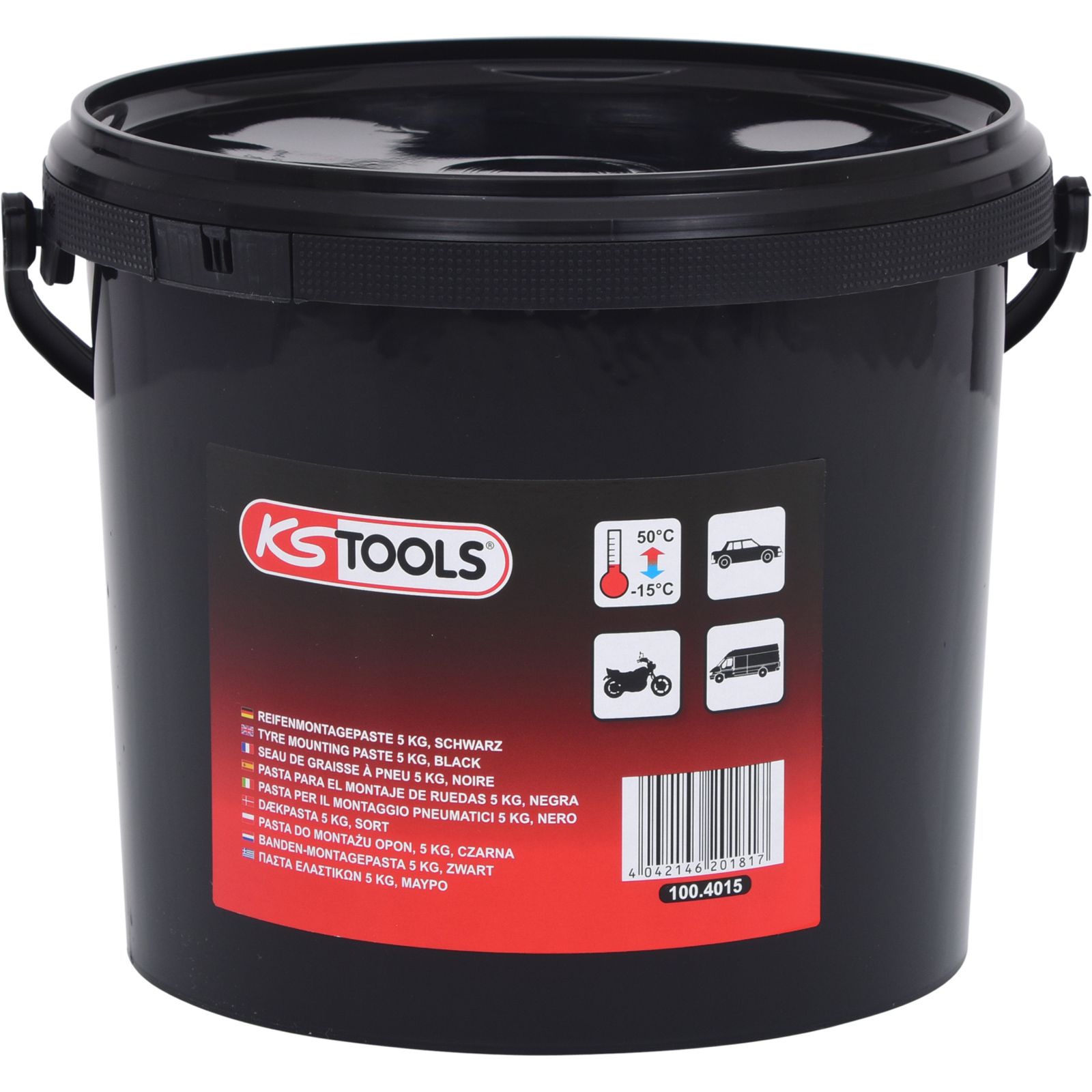 KS Tools Pâte de montage de pneus 5 kg, noir