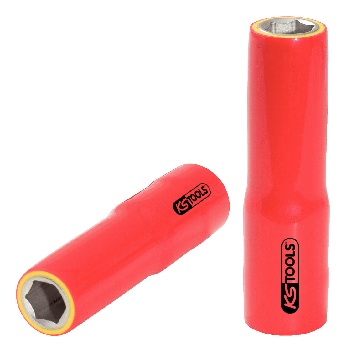 KS Tools Douille 1/2" à profil hexagonal avec isolation de protection, longue