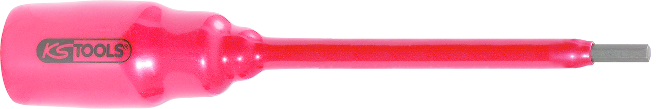 Douille à choc isolée KS Tools 1/2" pour vis à six pans creux, 5 mm, longueur 156 mm