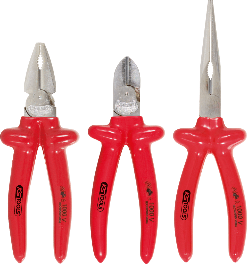 KS Tools Jeu de pinces 1000V, 3 pièces