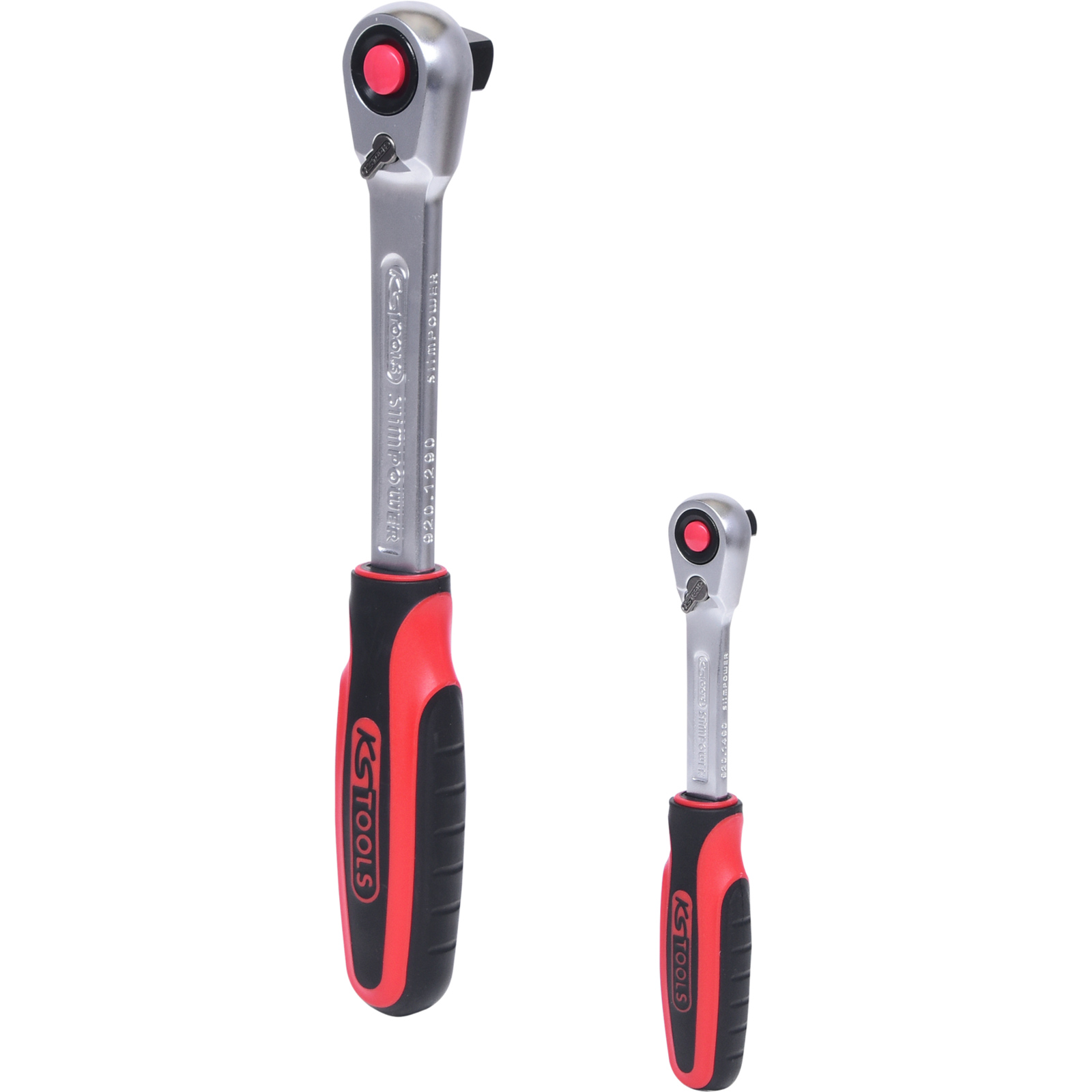 Jeu de clés à cliquet SlimPOWER KS Tools, 2 pièces 1/4" + 1/2"