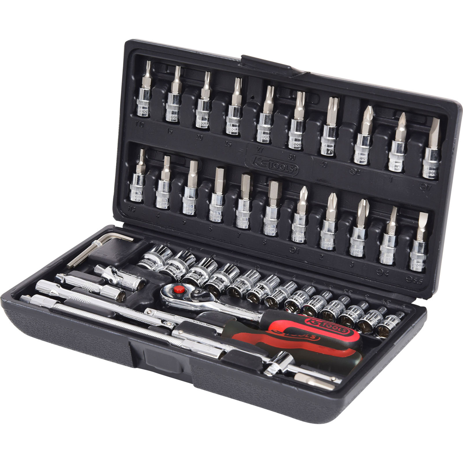KS Tools Jeu de douilles 1/4" CHROMEplus, 48 pièces