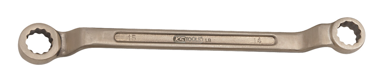 KS Tools Clé à anneau double coudée BRONZEplus