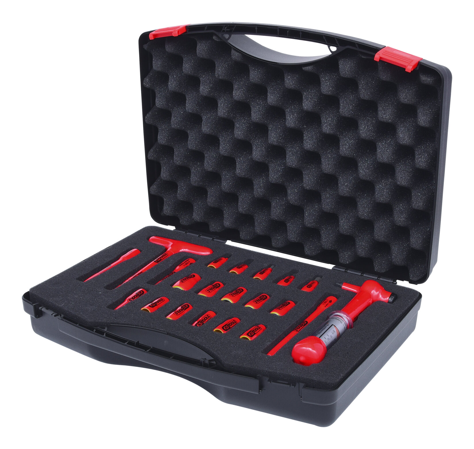 Jeu de clés à douille 1/4" isolées, 21 pièces KS Tools