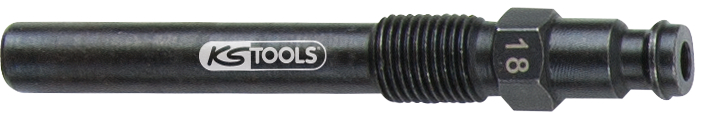 Adaptateur pour bougies de préchauffage KS Tools, M10x1,0 avec filetage extérieur, longueur 75 mm