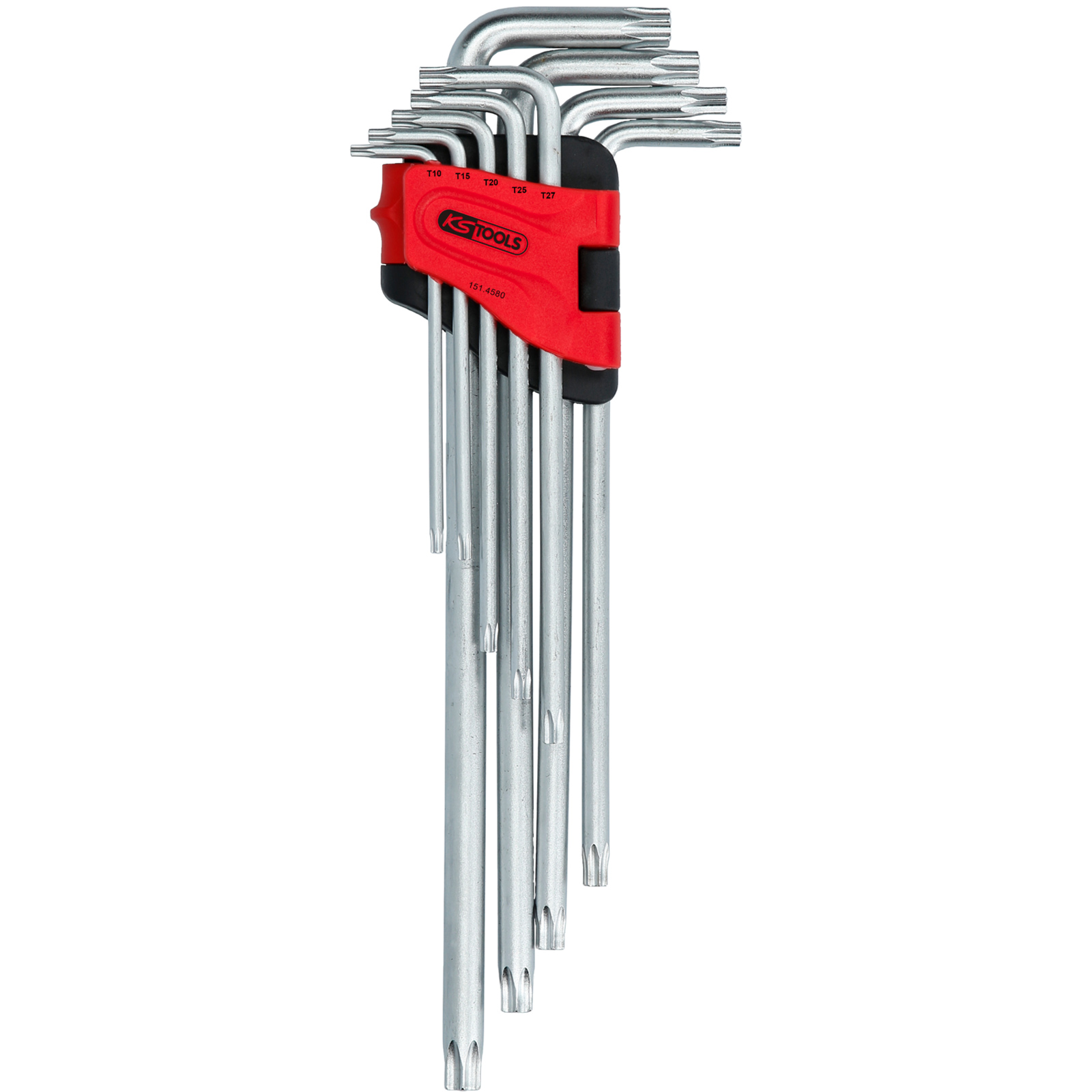 KS Tools Jeu de clés Torx coudées avec trou, version XL, 9 pièces TB10-TB50
