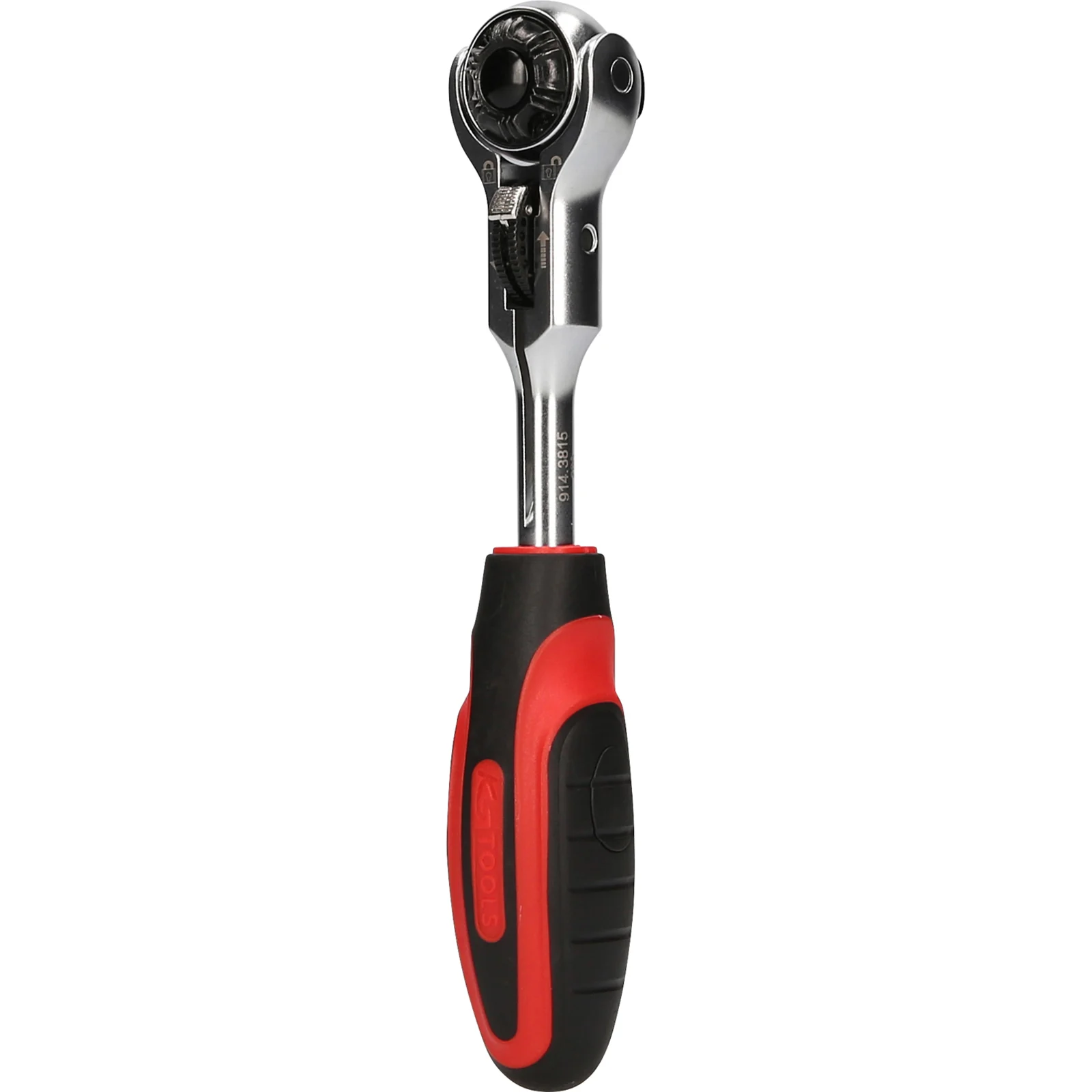 Clé à cliquet mini T KS Tools 3/8" MODIFIX, tête pivotante, 72 dents, positions 0° et 90°