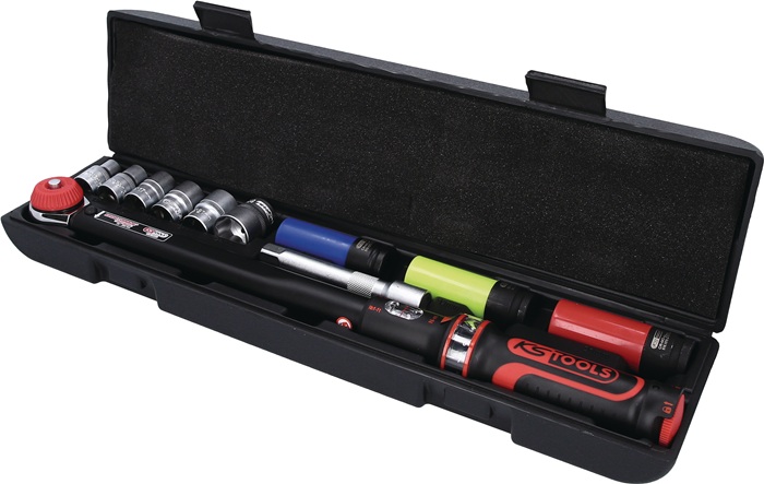 KS Tools 1/2" ERGOTORQUE Jeu de clés dynamométriques de précision, 20-200 Nm, 11 pièces